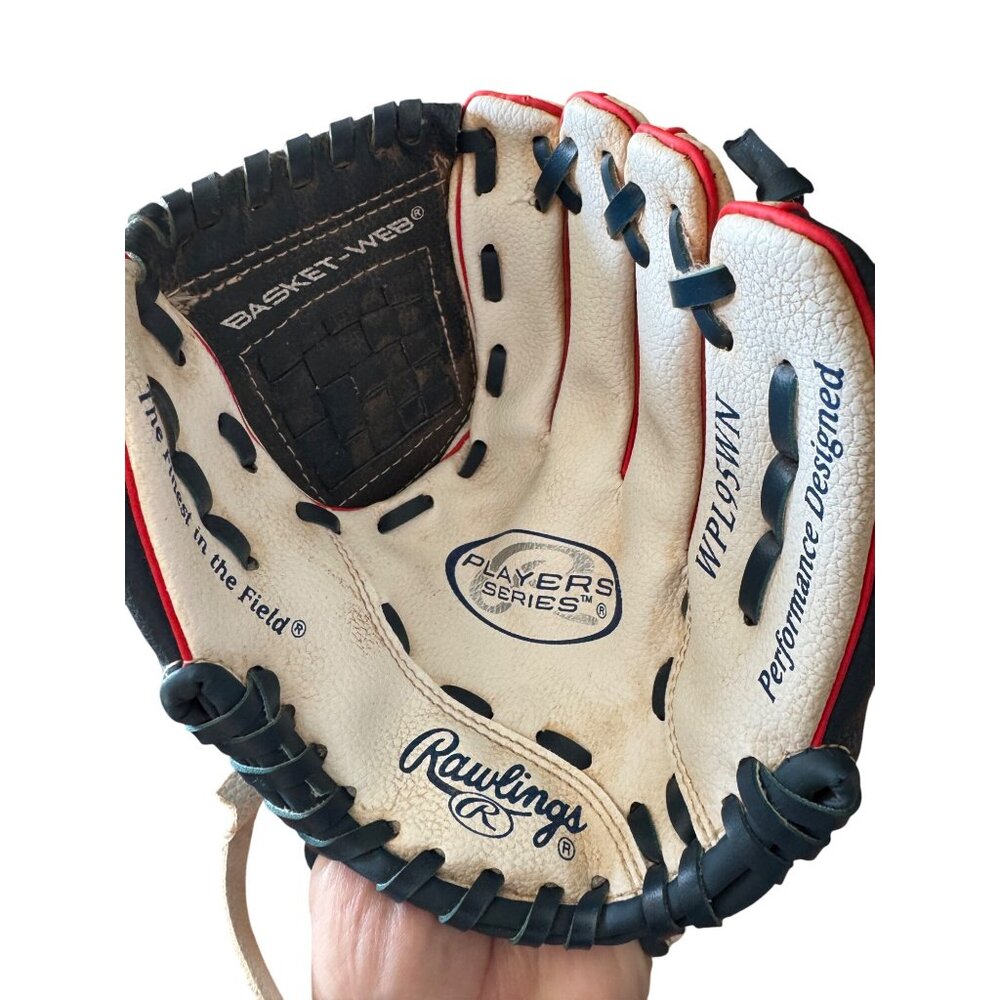 Rawlings Players Series Youth Baseball Glove WPL9SWN Basket-Web 9”